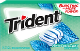 Trident Gum Minty Sweet Twist Flavor Sugar Free Gum Quantity 14 Pieces Per Pack 12 Packs Per Box Sweet Browse at UsaCandyWholesale.Com